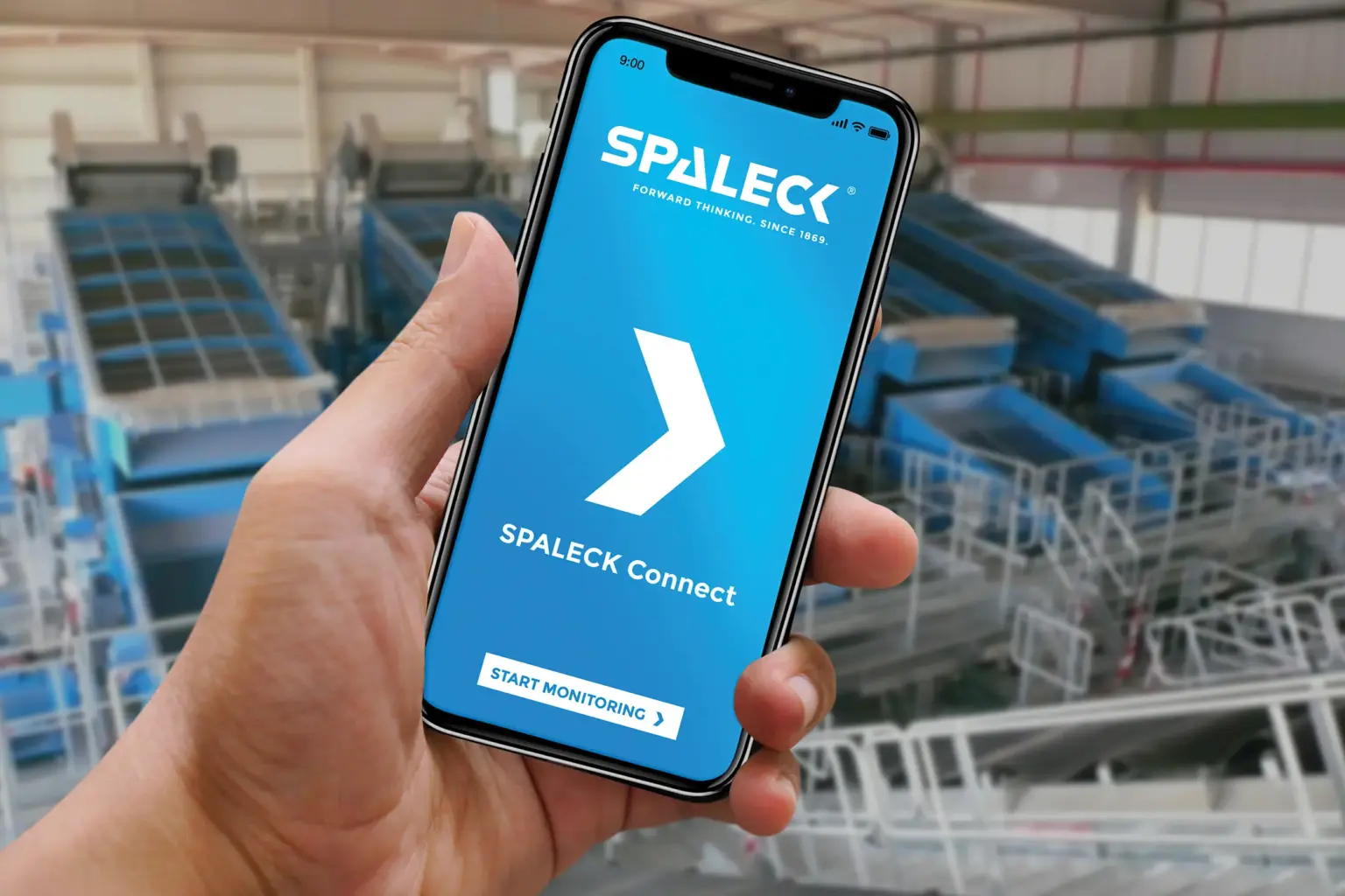 SPALECK CONNECT Technologie zur einfachen Überwachung von Schwingmaschinen wie z. B. Siebmaschinen oder dem ActiveFEED. Das Predictive Mainteance System kann ganz einfach in die vorhandene Anlagensteuerung der Recyclinganlage eingebunden werden.