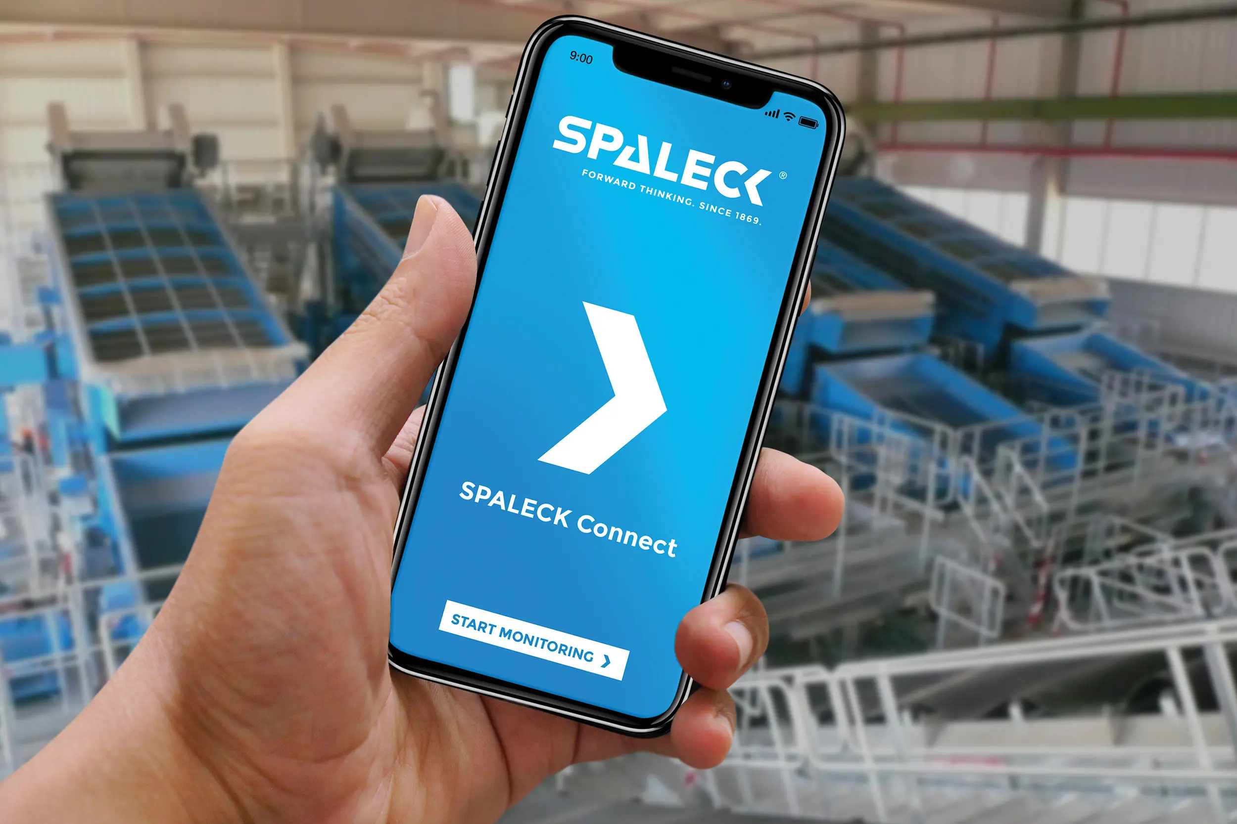 SPALECK CONNECT Technologie zur einfachen Überwachung von Schwingmaschinen wie z. B. Siebmaschinen oder dem ActiveFEED. Das Predictive Mainteance System kann ganz einfach in die vorhandene Anlagensteuerung der Recyclinganlage eingebunden werden.